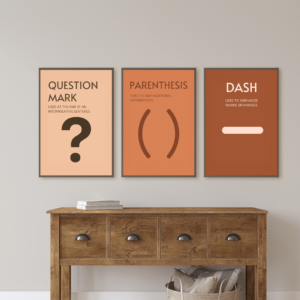 Punctuation Boho Set of 12