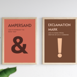 Punctuation Boho Set of 12