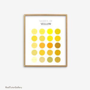 Shades of Yellow Print