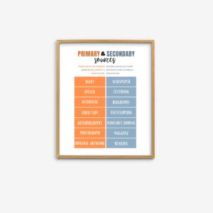 History Primary and Secondary Source