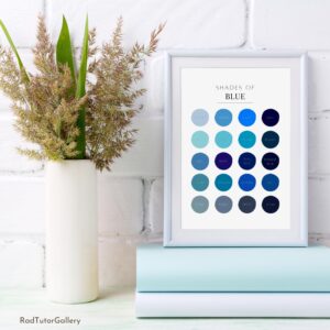 Shades of Blue Print