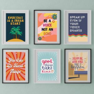 Retro Growth Mindset Posters