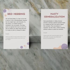 Logical Fallacies Prints