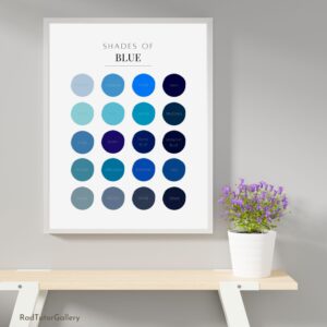 Shades of Blue Print