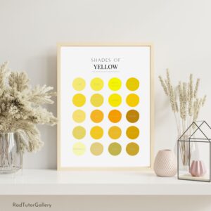 Shades of Yellow Print