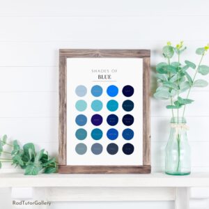 Shades of Blue Print