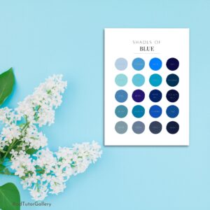 Shades of Blue Print