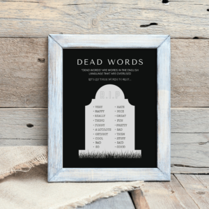 Dead Words Print