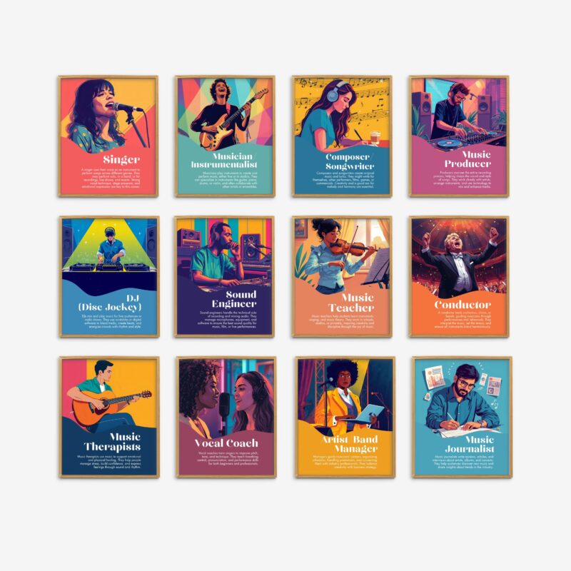 Music Careers Set of 12