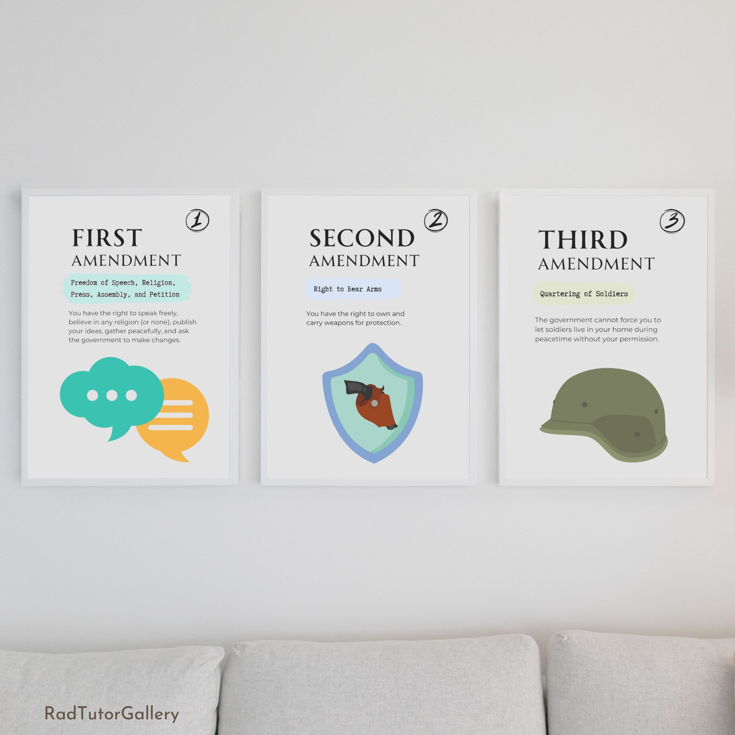 Bill of Rights Simplified Posters