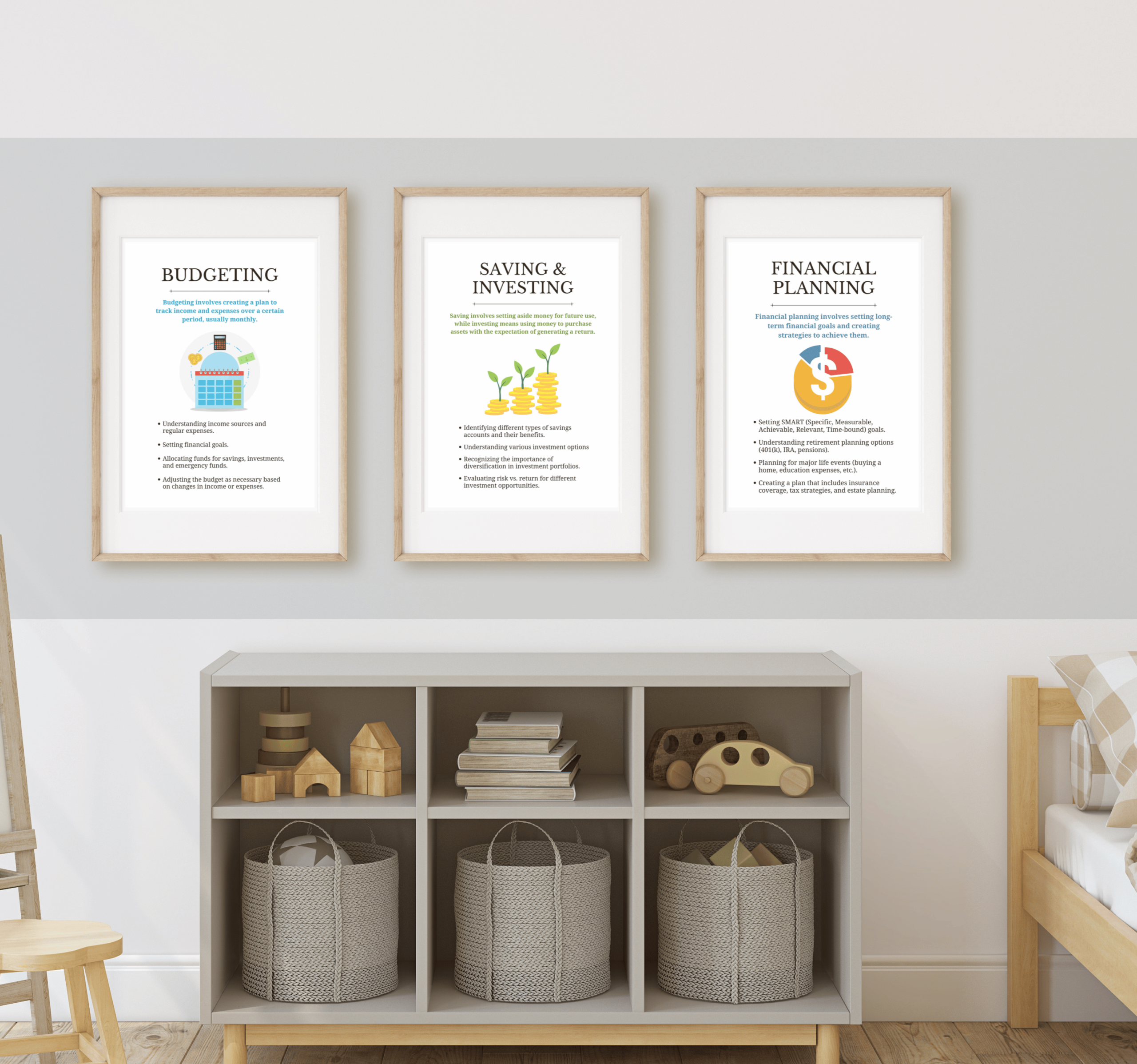 Financial Literacy Skills Posters