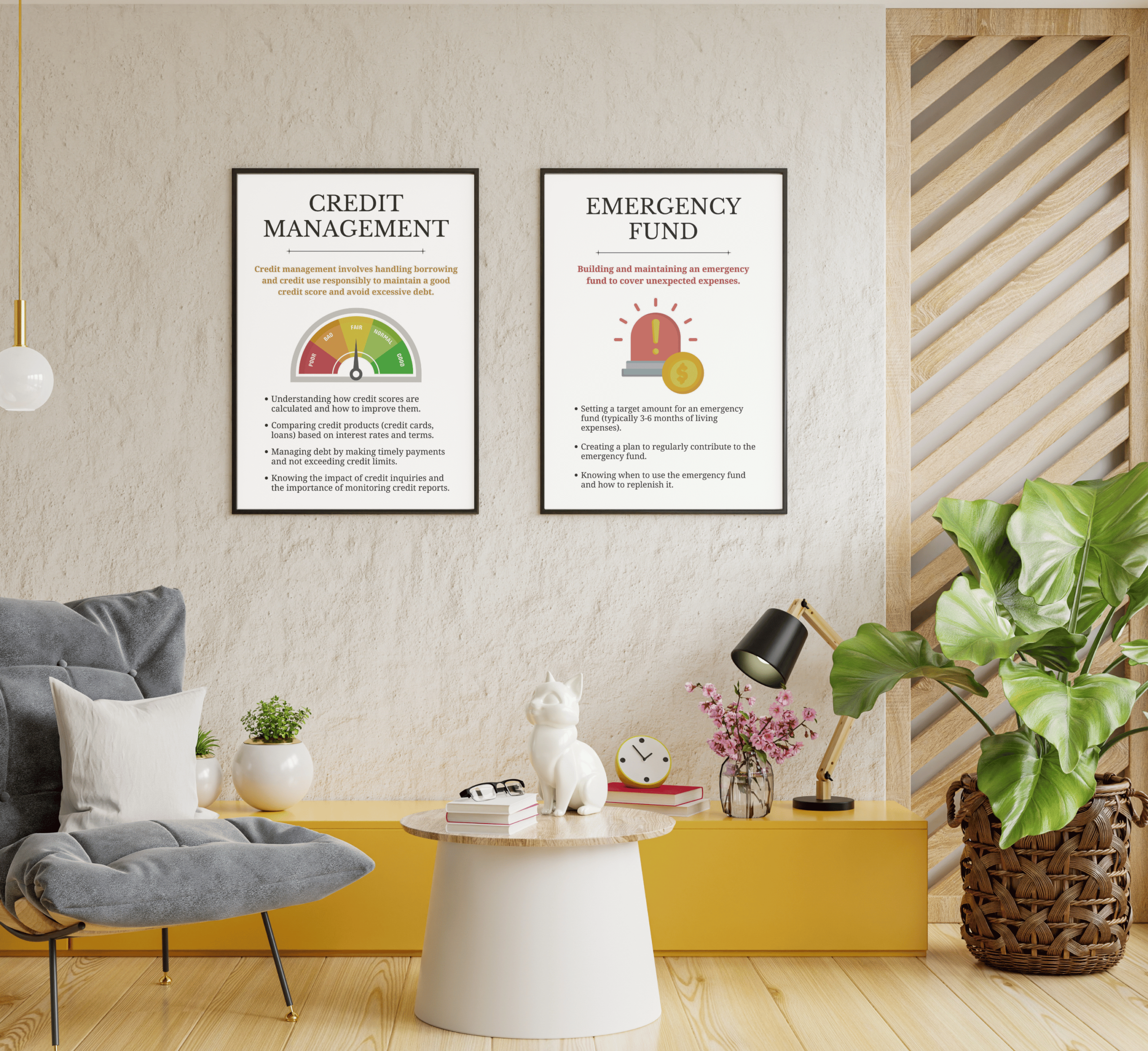 Financial Literacy Skills Posters