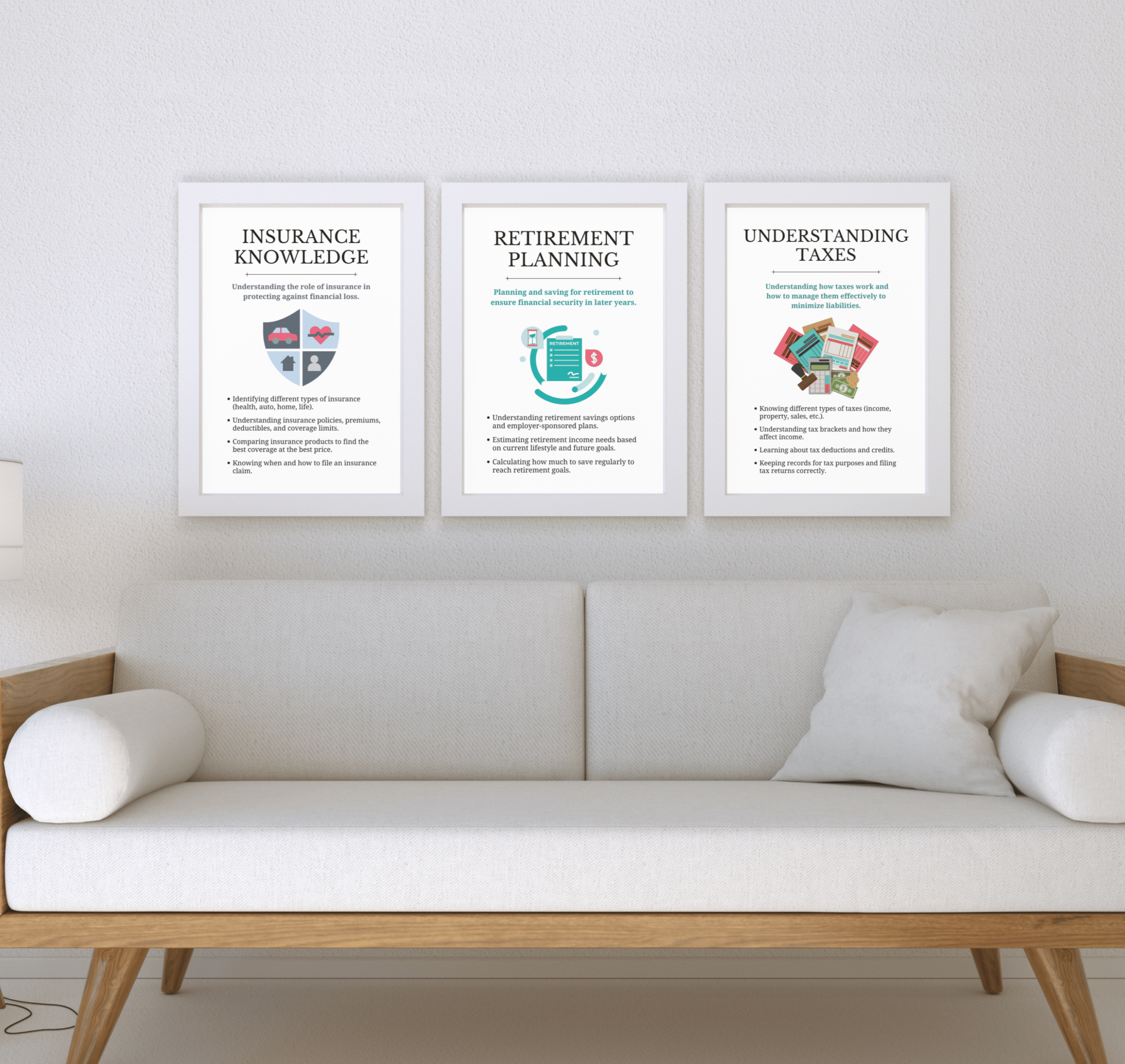 Financial Literacy Skills Posters