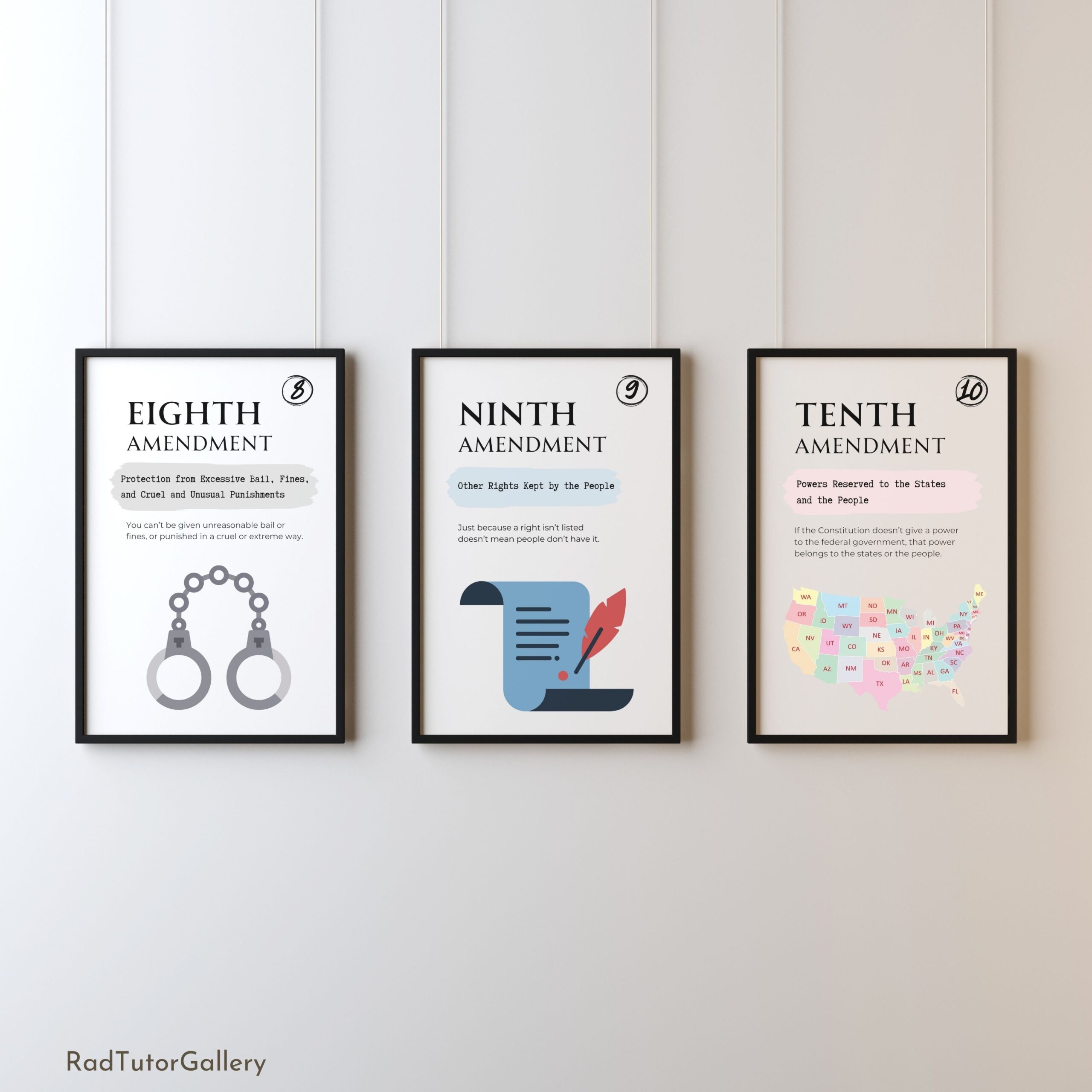 Bill of Rights Simplified Posters