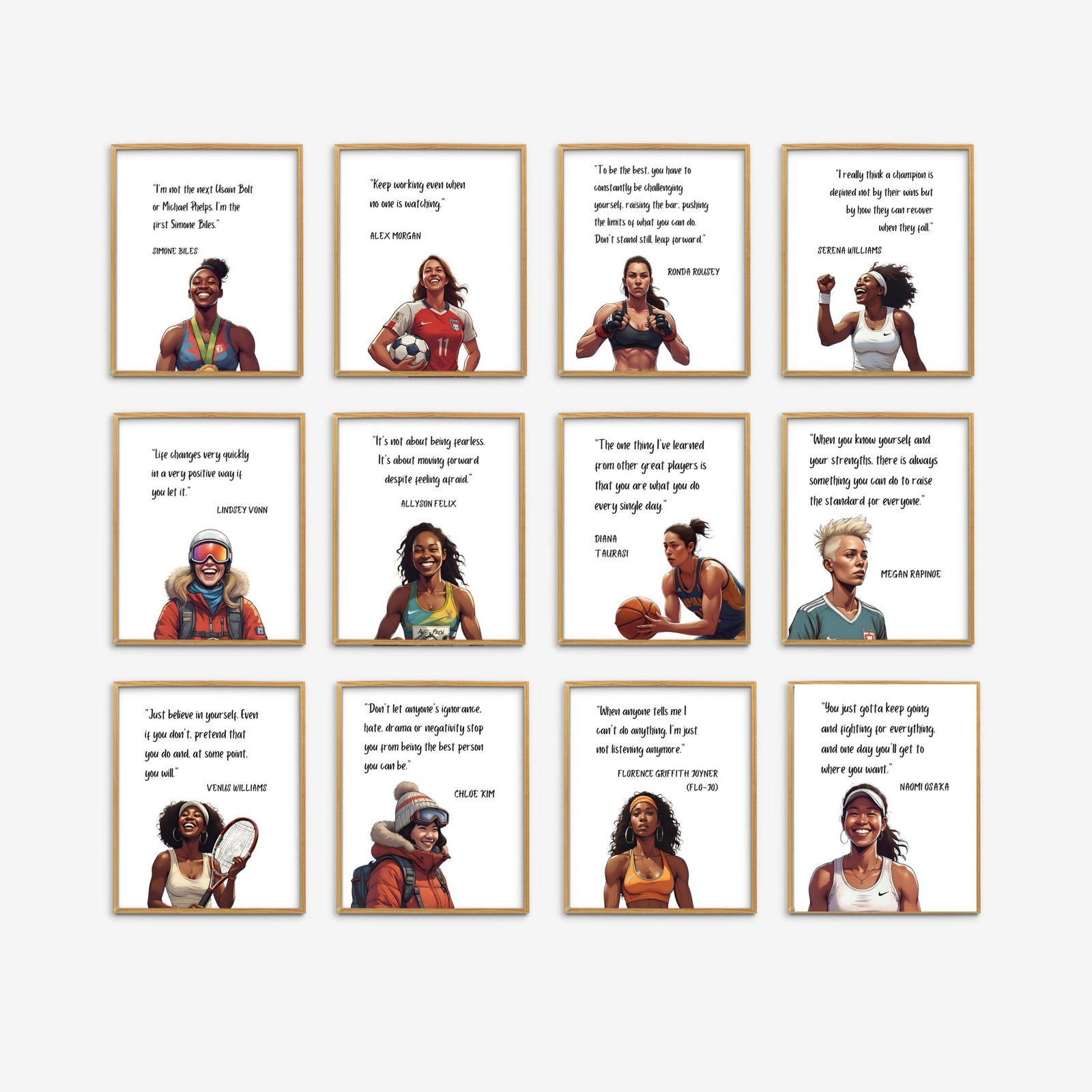 Famous Female Athletes Posters | Printable Classroom Posters | Sport Classroom Decor