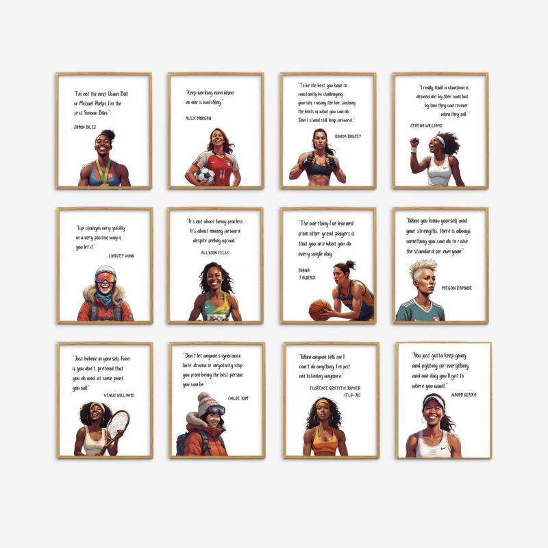 Famous Female Athletes Posters