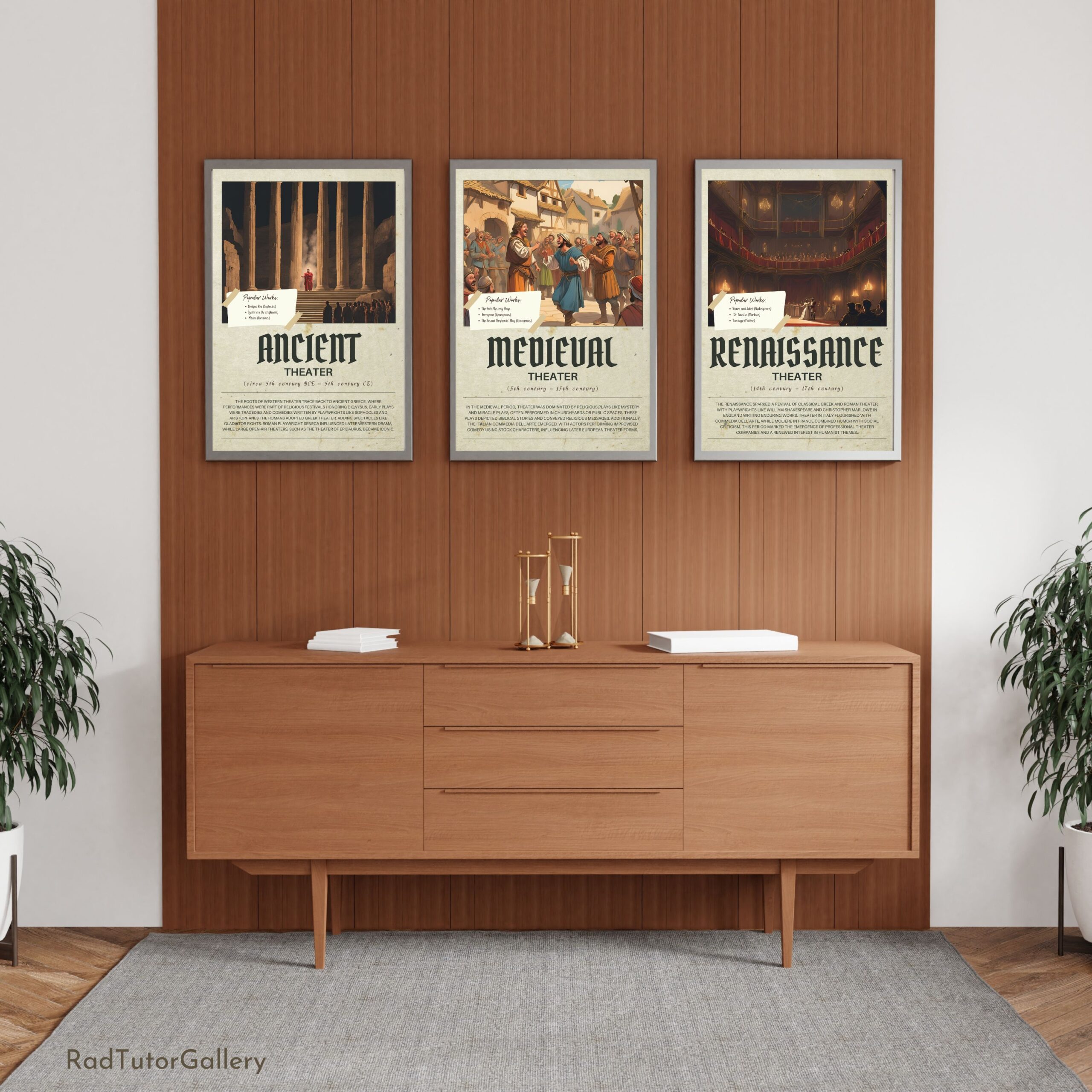 Theater Through Time Poster Set