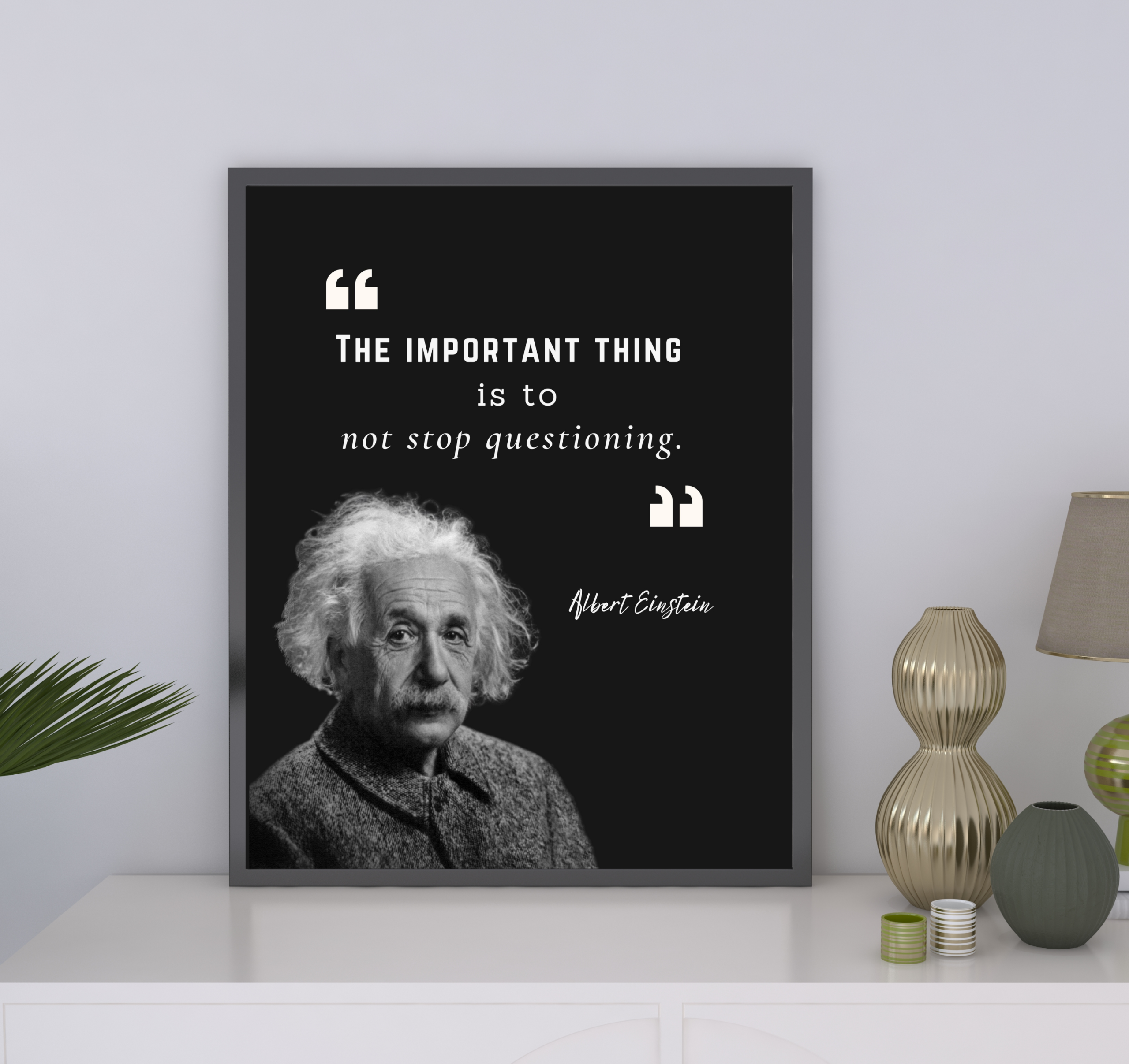 Einstein Quote Print