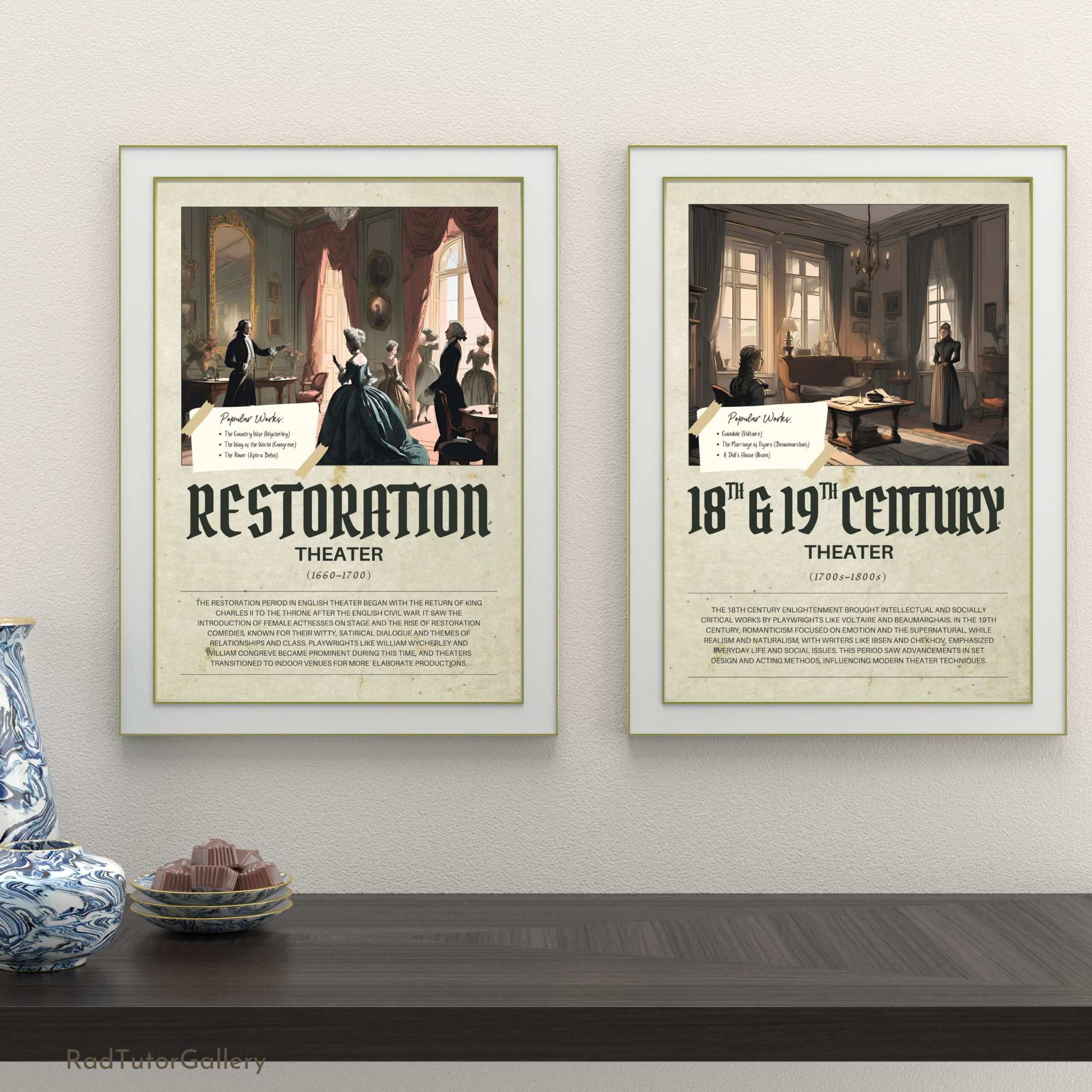 Theater Through Time Poster Set