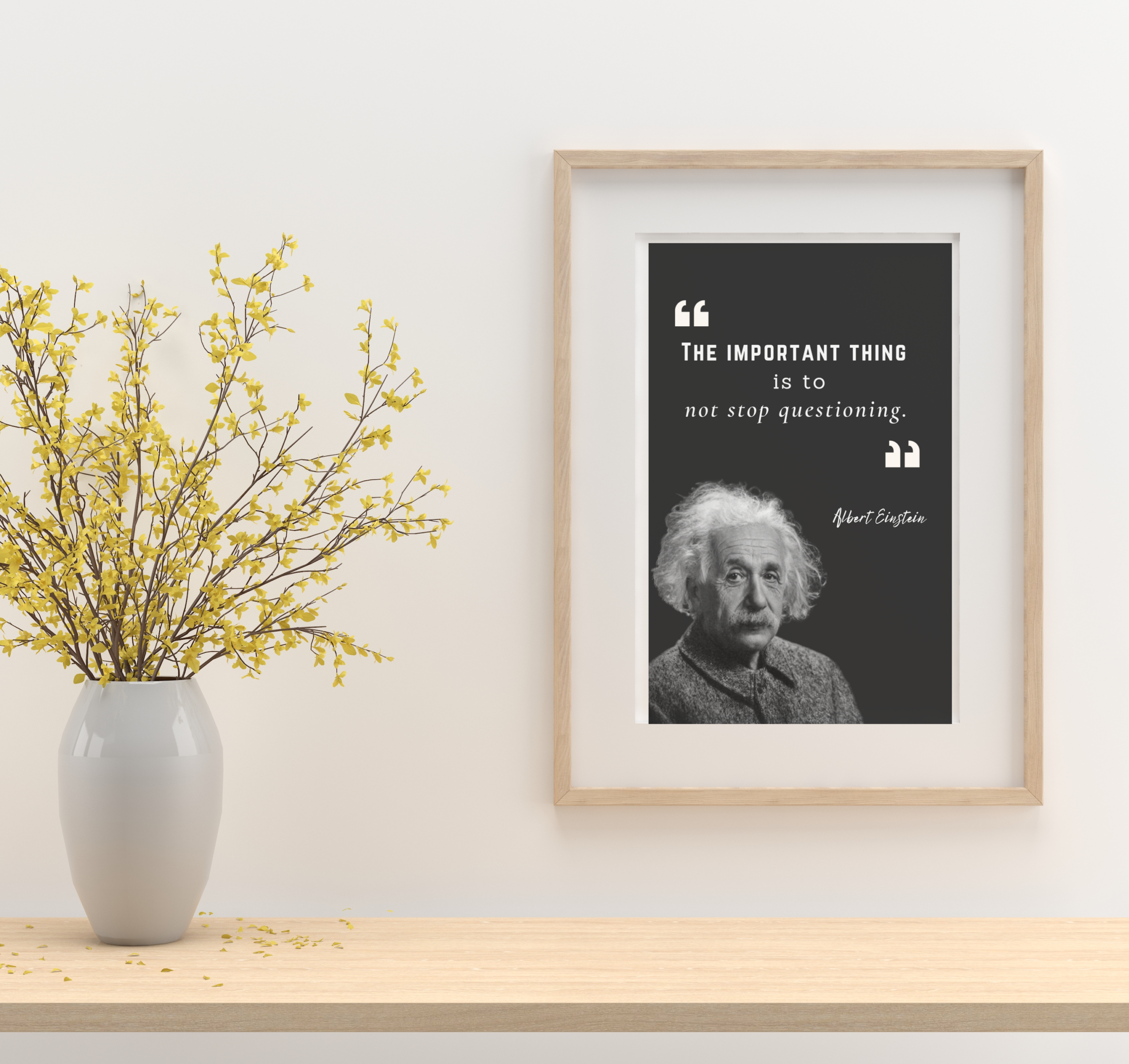 Einstein Quote Print