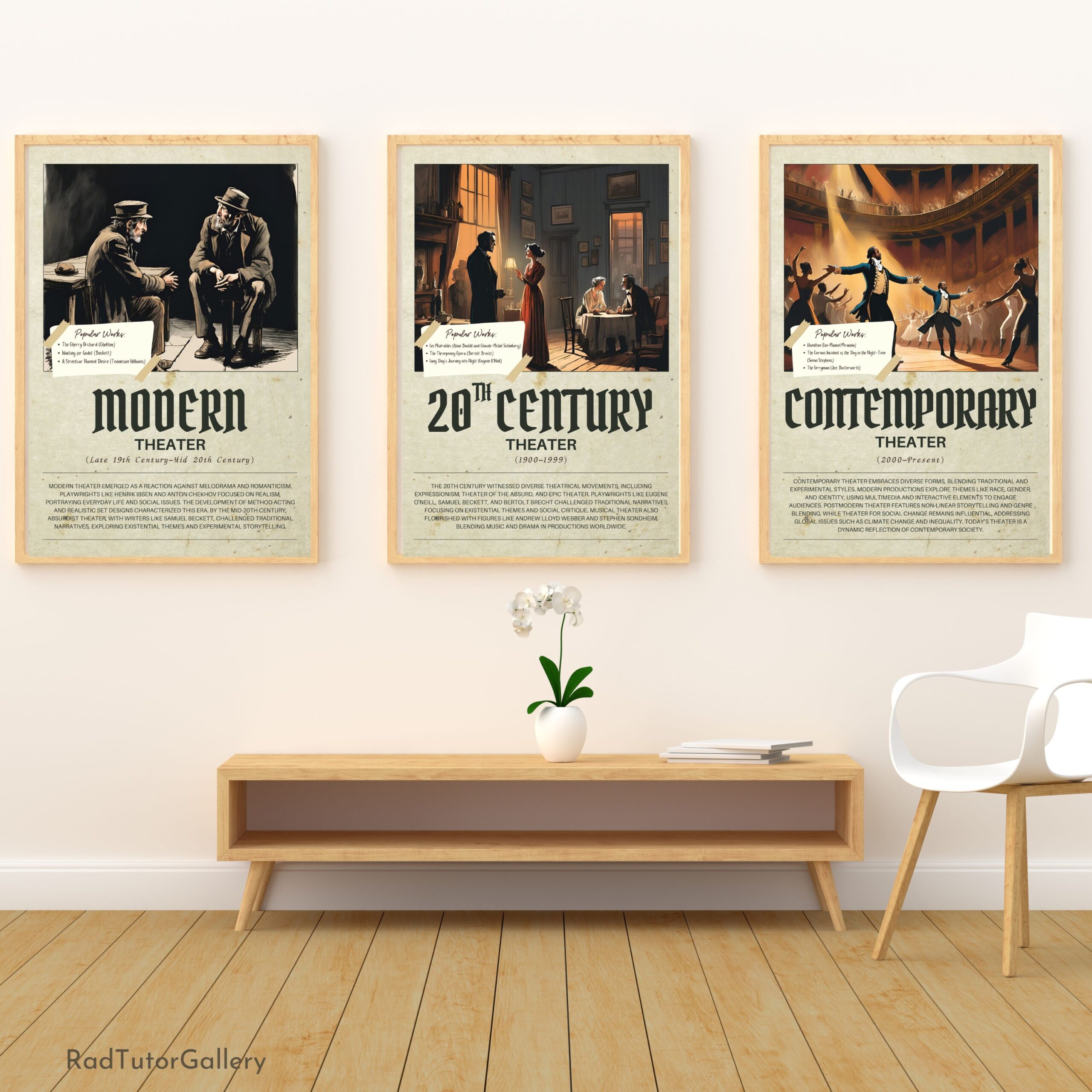 Theater Through Time Poster Set