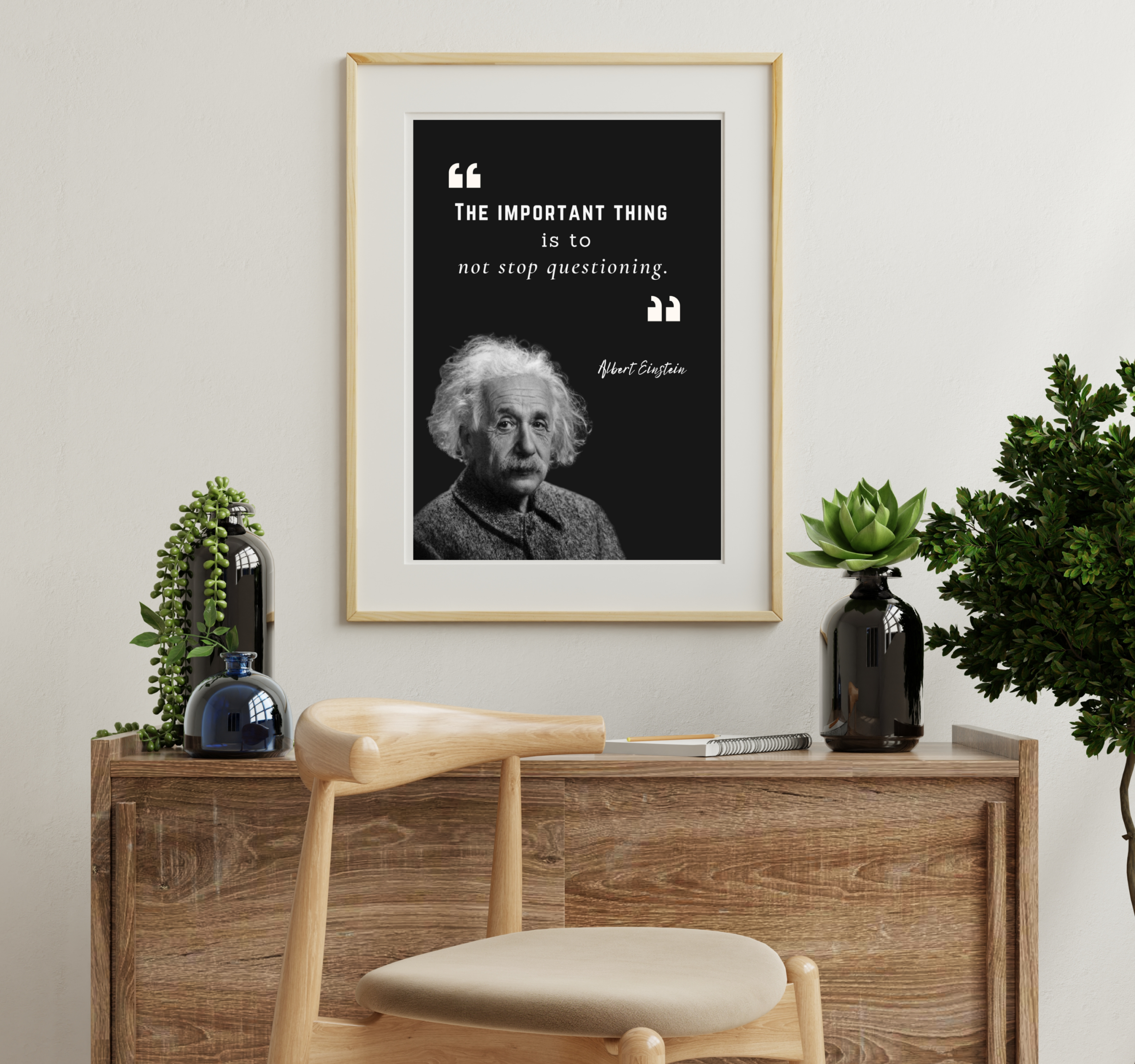 Einstein Quote Print