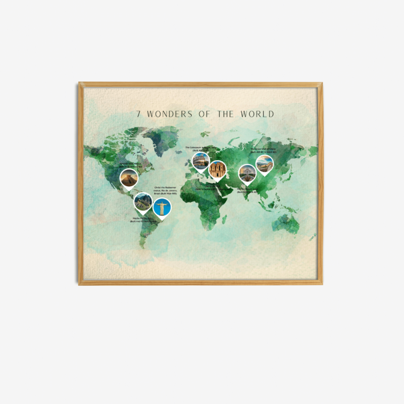 7 Wonders of the World Print