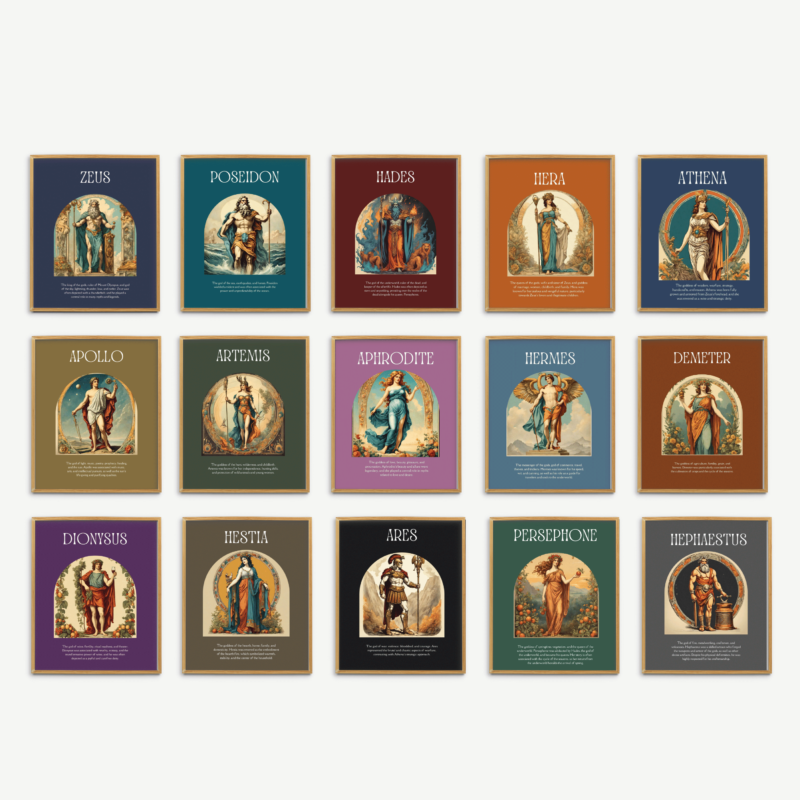 Greek Gods and Goddesses Set