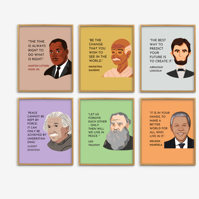 Peace Historical Figures Set
