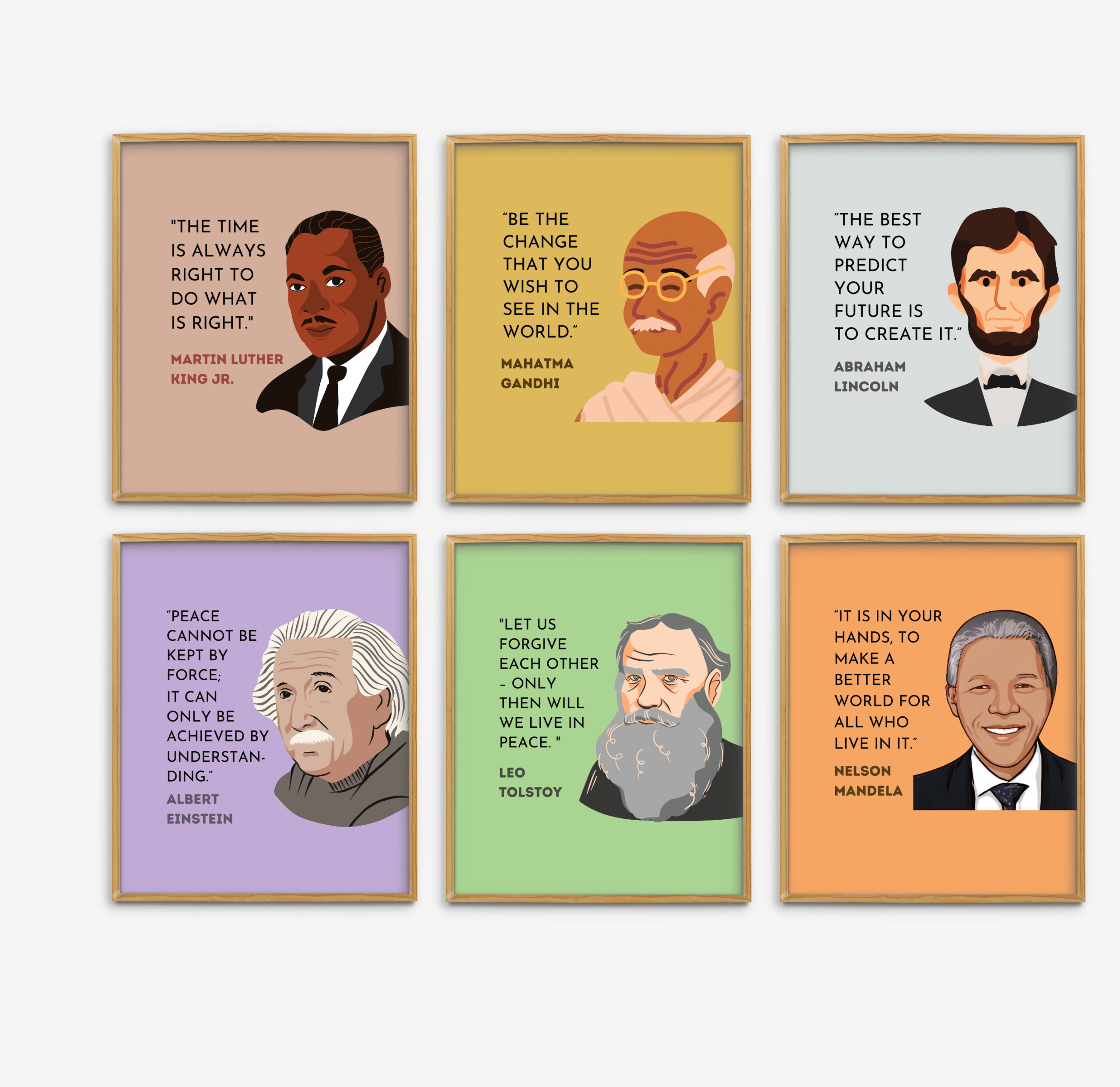 Peace Historical Figures Set