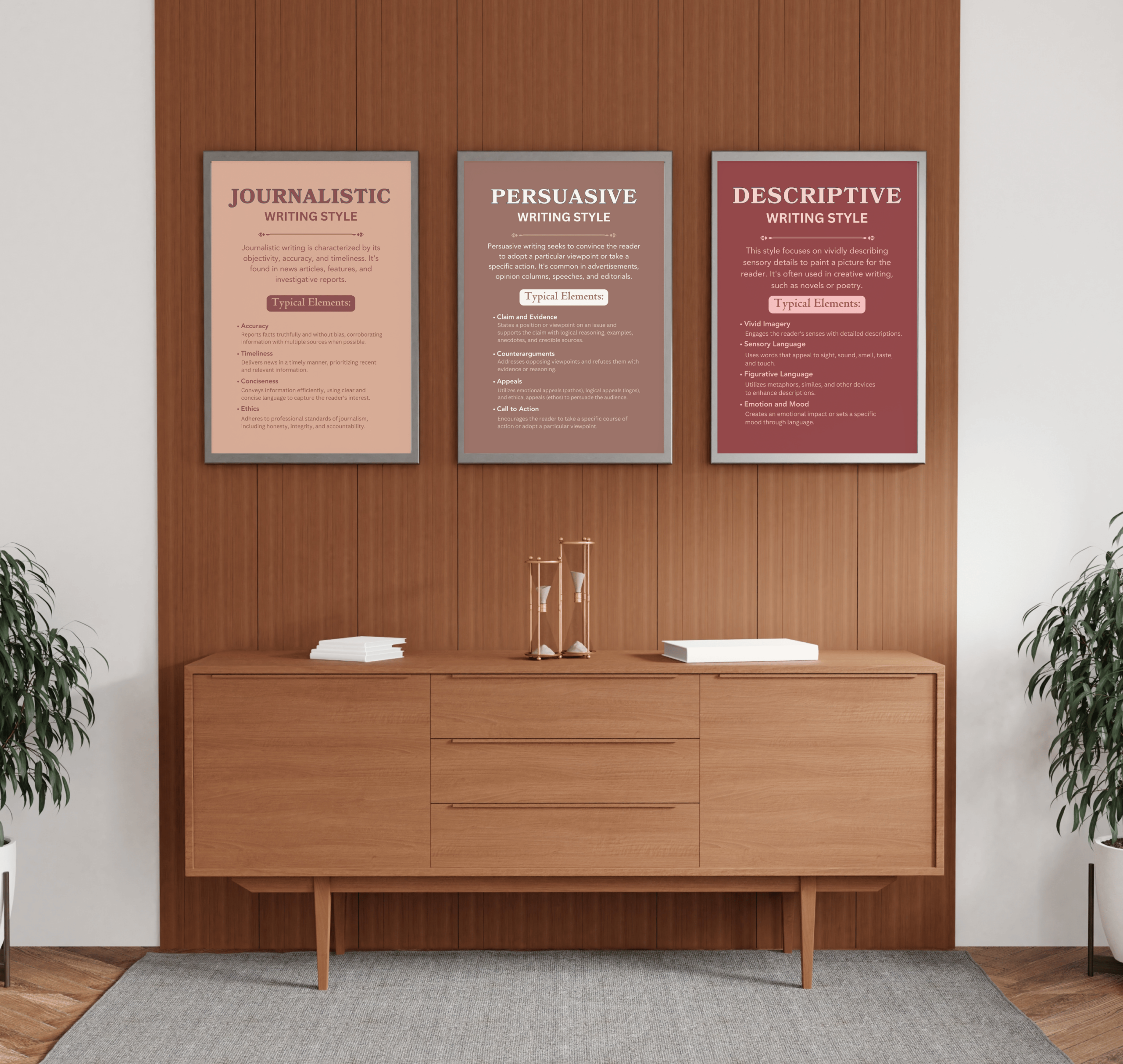 Writing Styles Boho Set