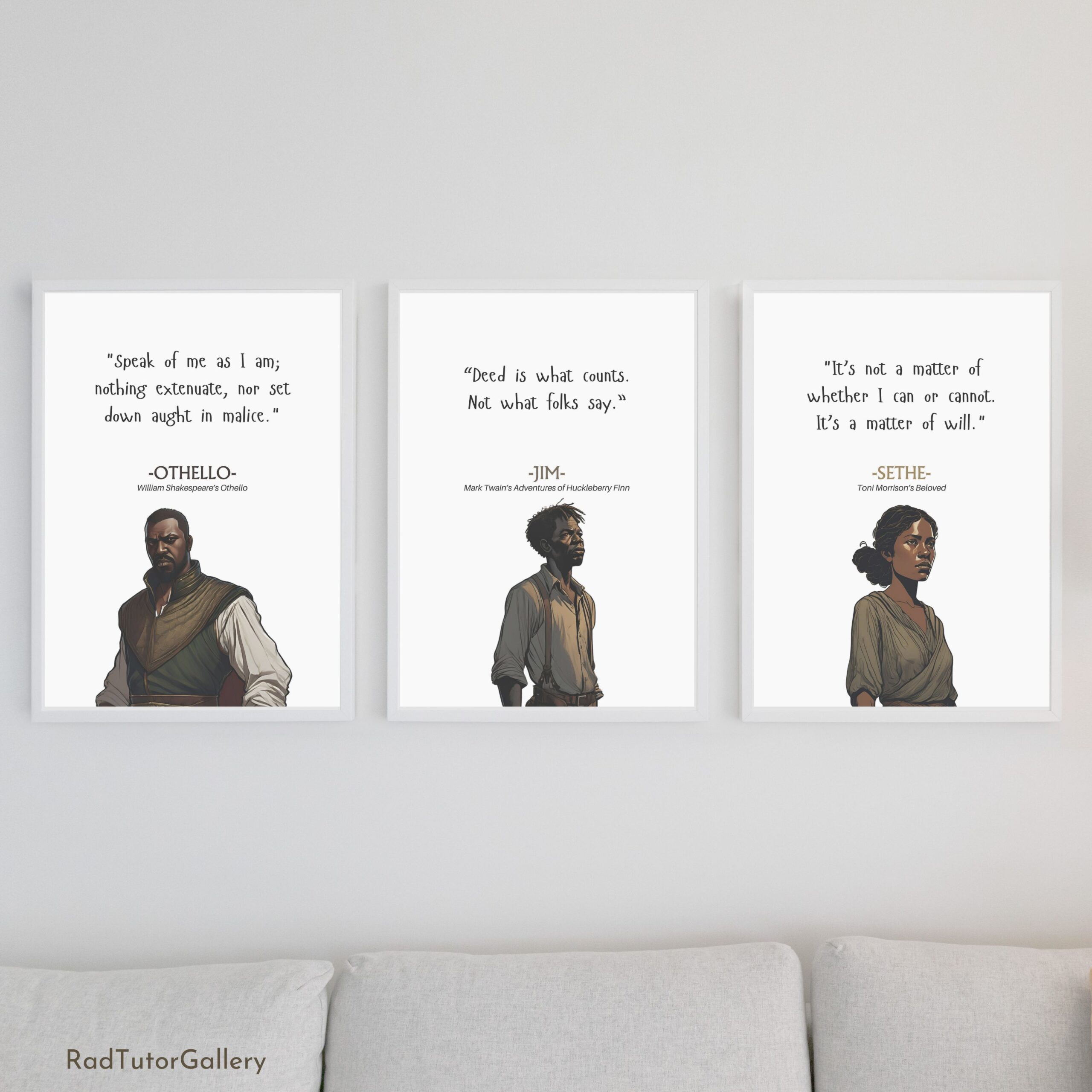 Famous Diverse Book Characters Set