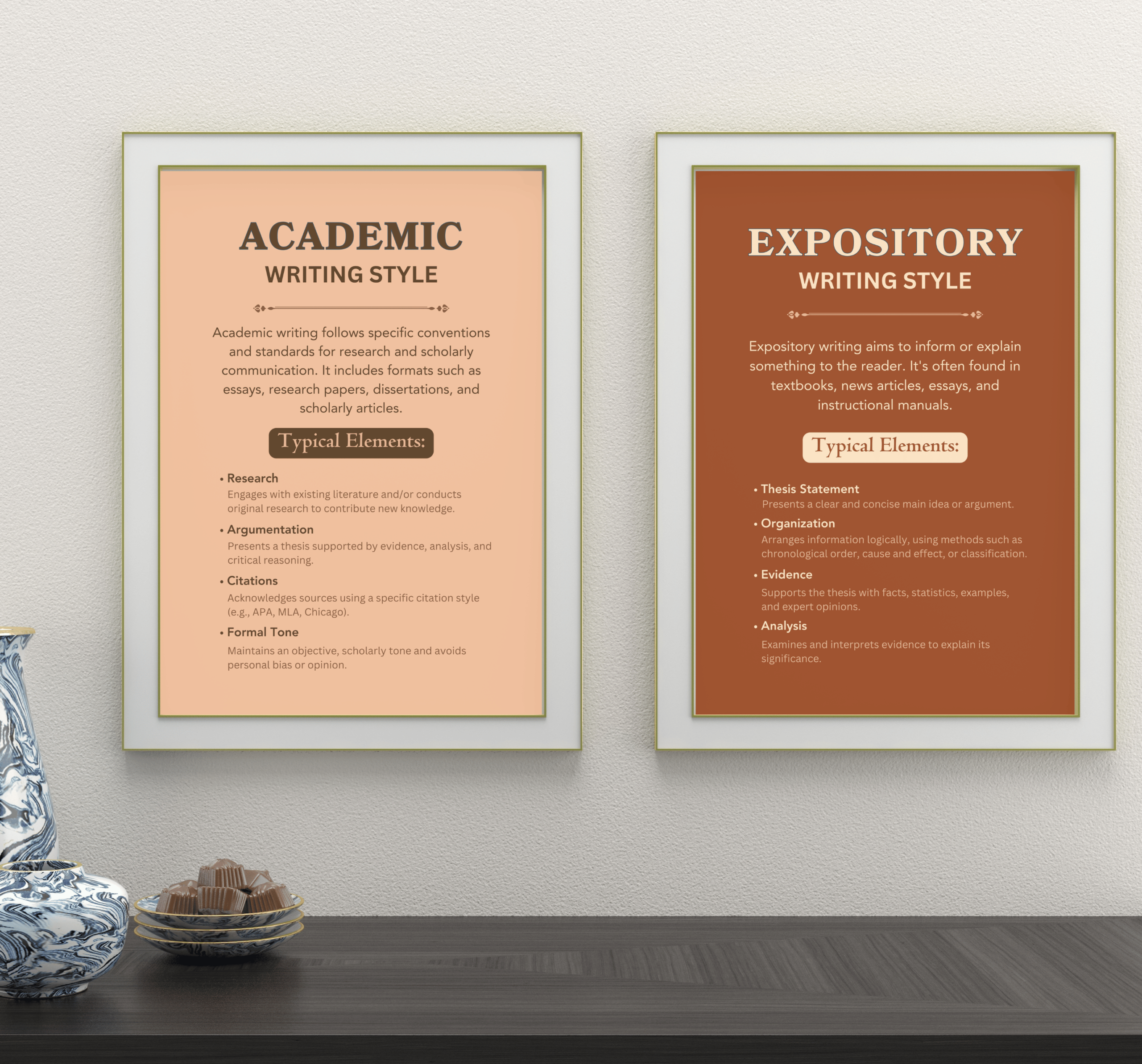 Writing Styles Boho Set