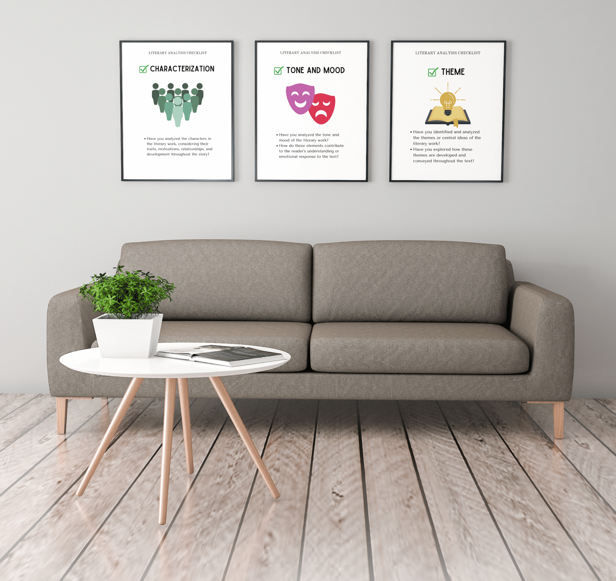 Literary Analysis Checklist Set