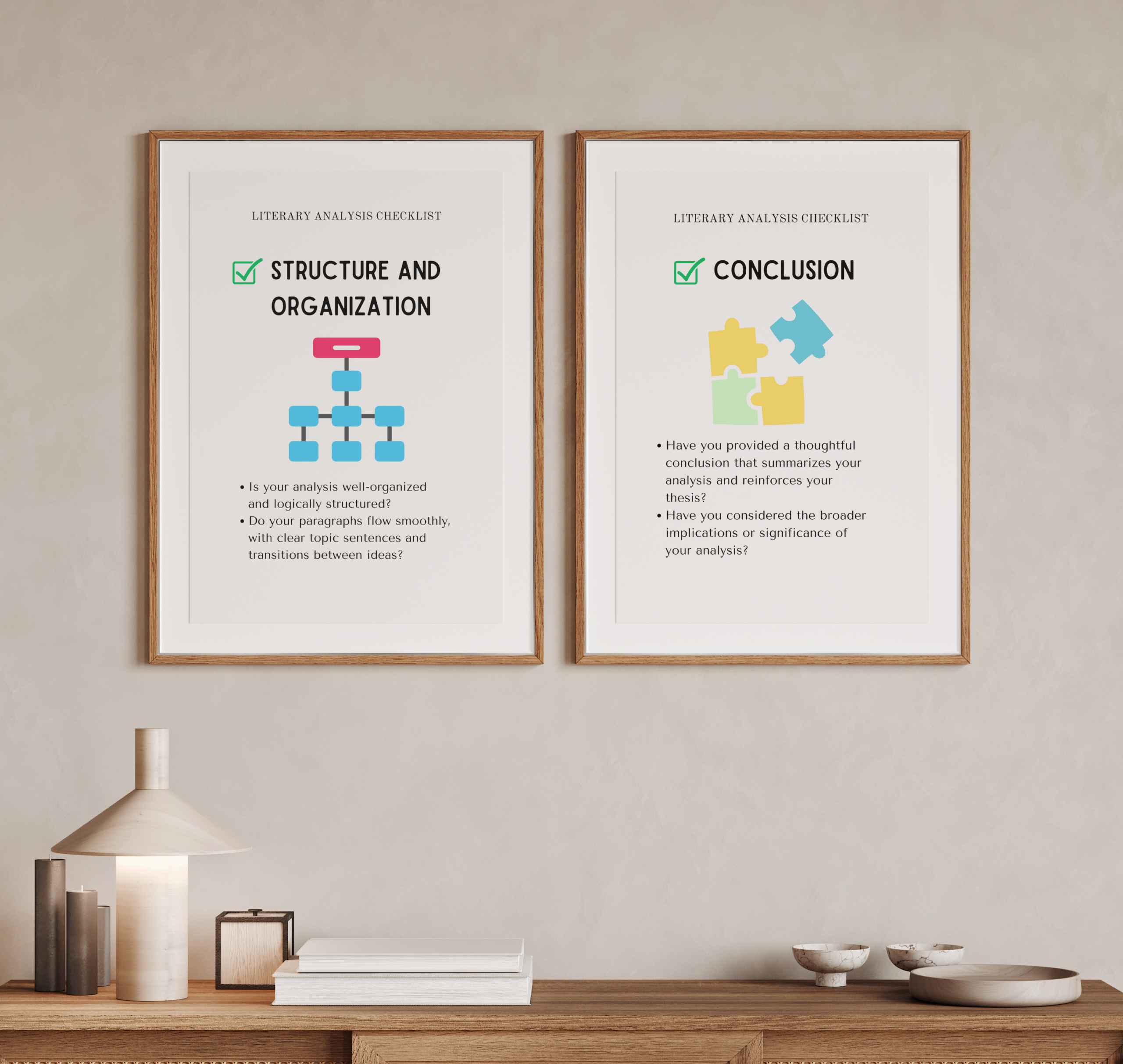 Literary Analysis Checklist Set