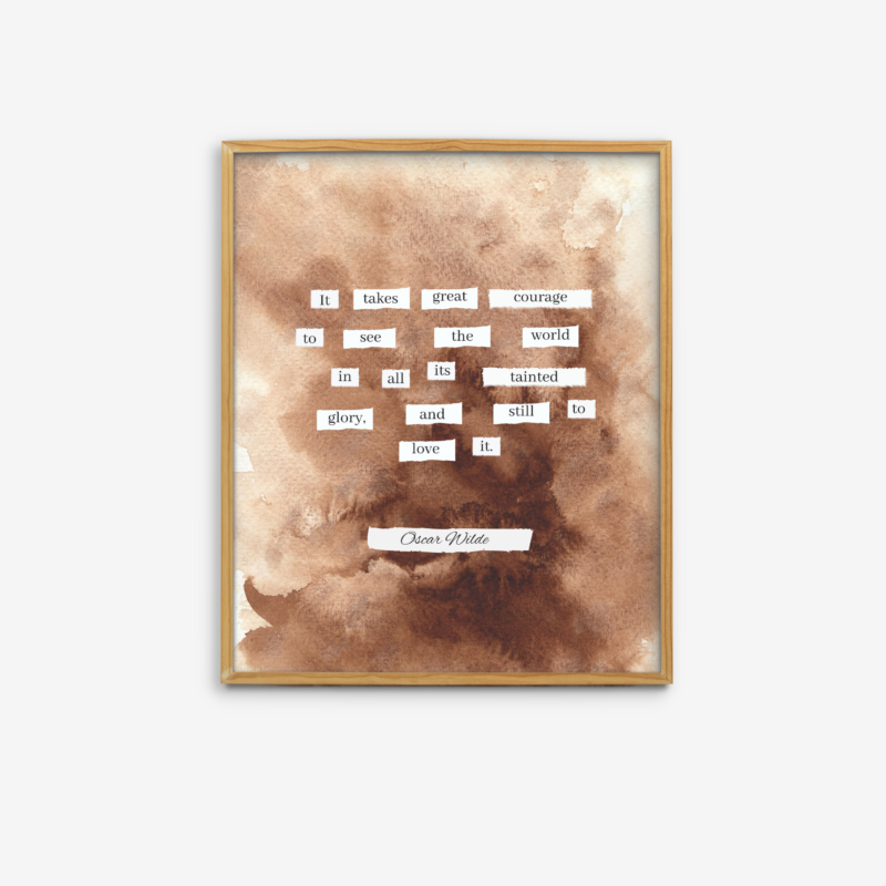 Oscar Wilde Quote Print