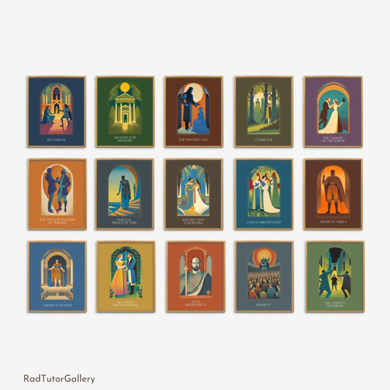 More Shakespeare's Plays Gallery Wall Art