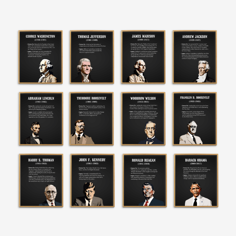Famous US Presidents Set