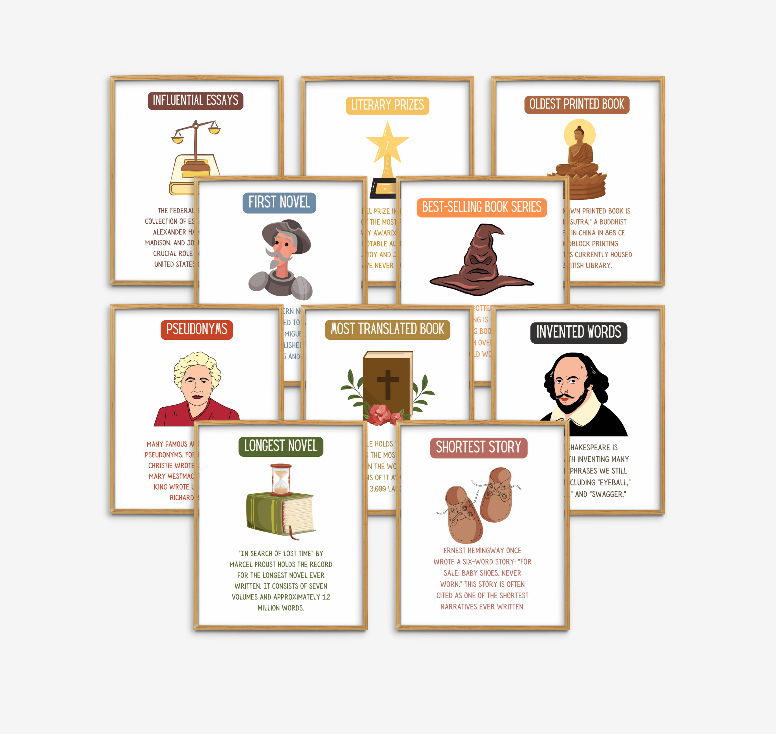 Literary Fun Facts Set