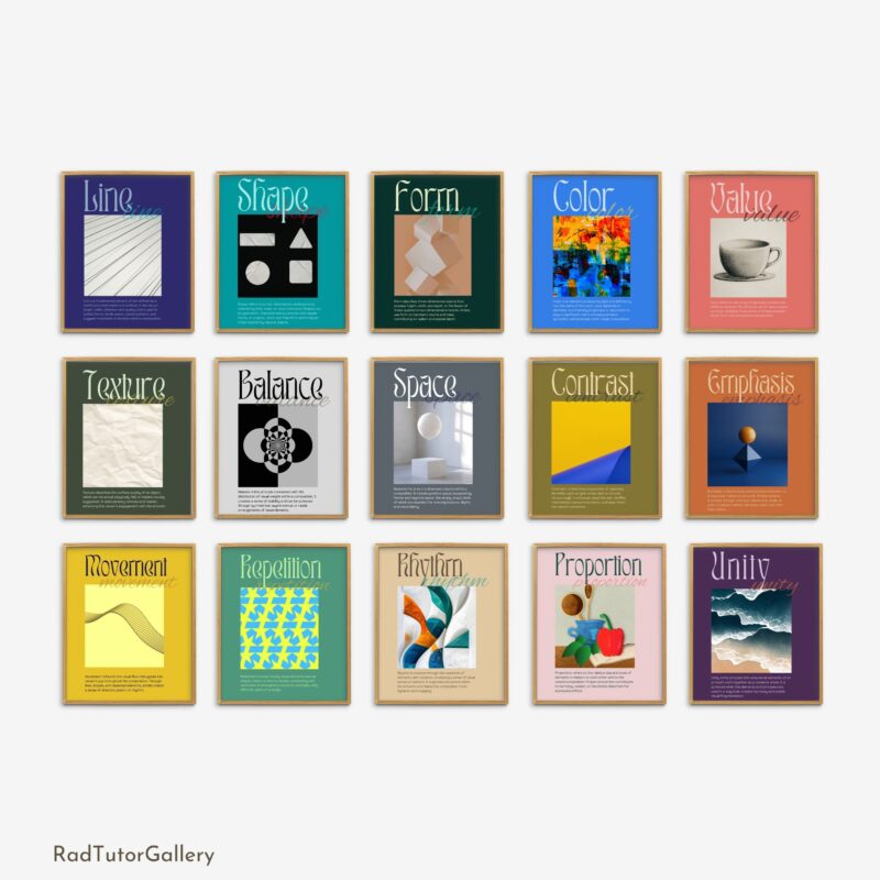 Elements of Art Set and Principles of Design Set