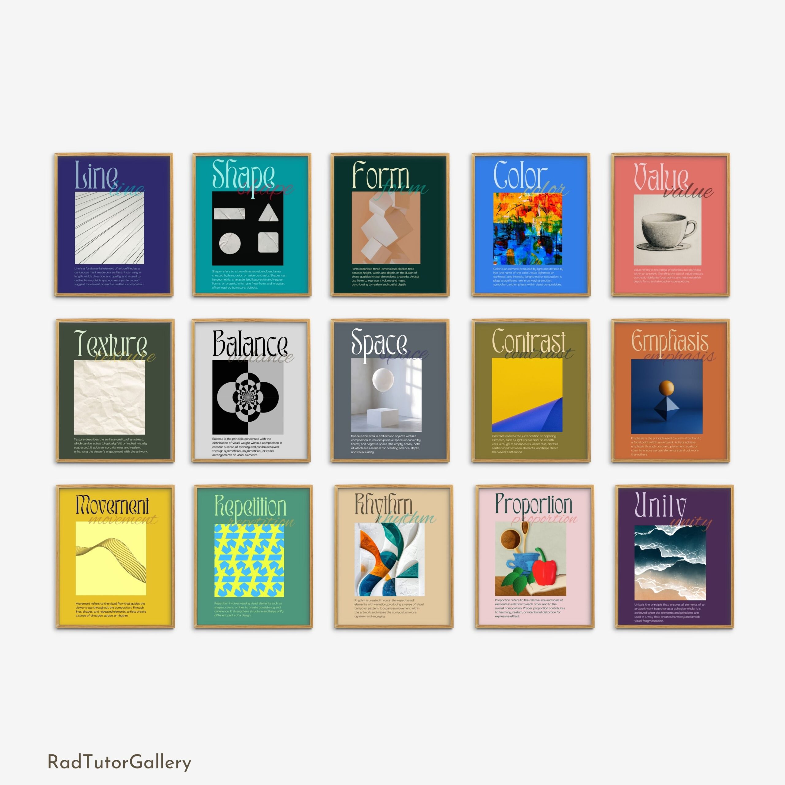Elements of Art Set and Principles of Design Set