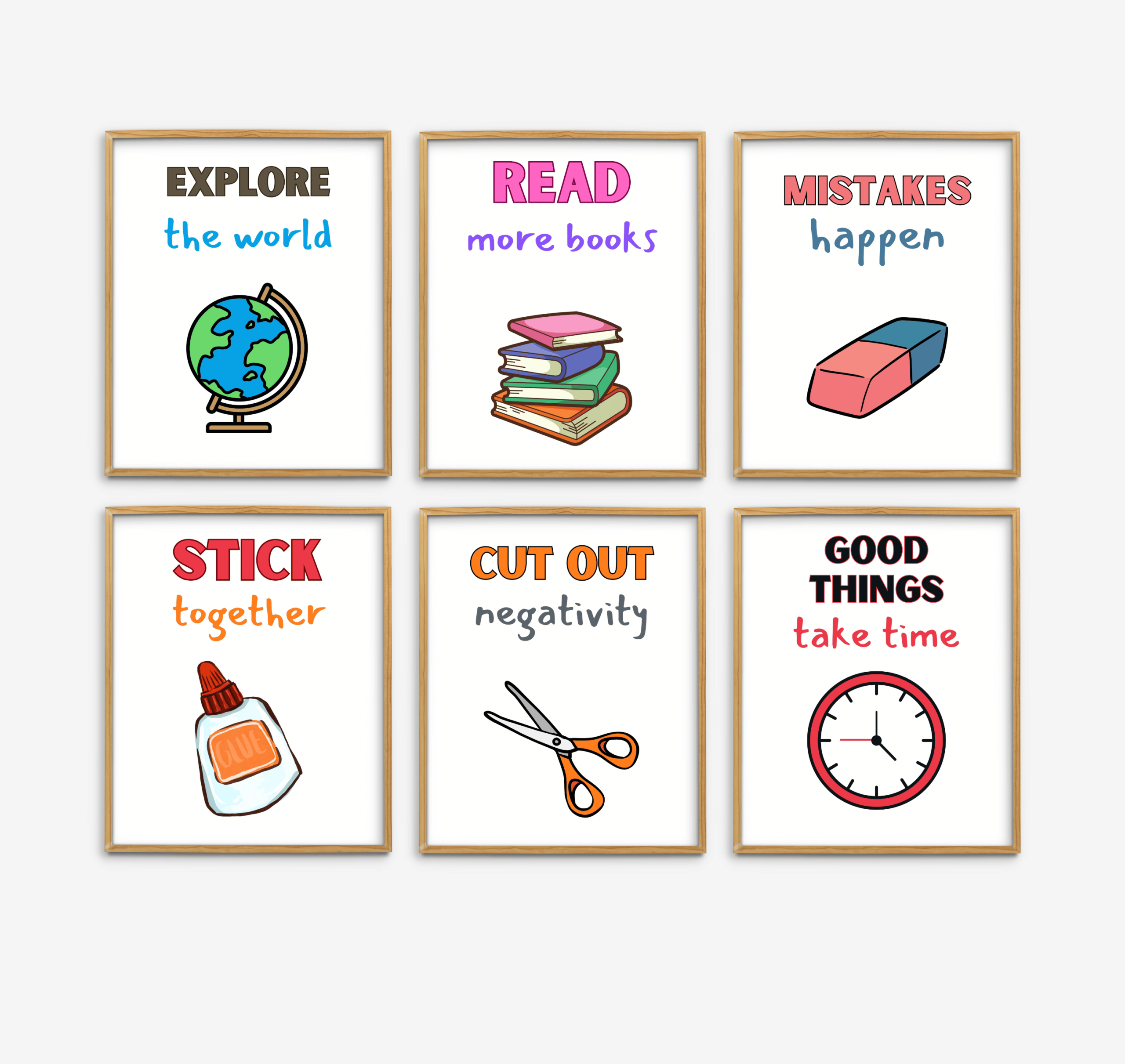 Classroom Items Motivational Set