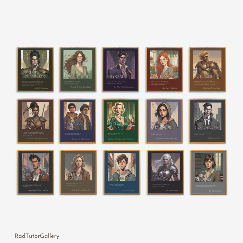Popular BookTok Characters Set