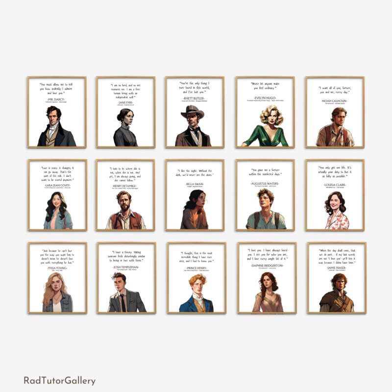 Popular Romance Characters Set