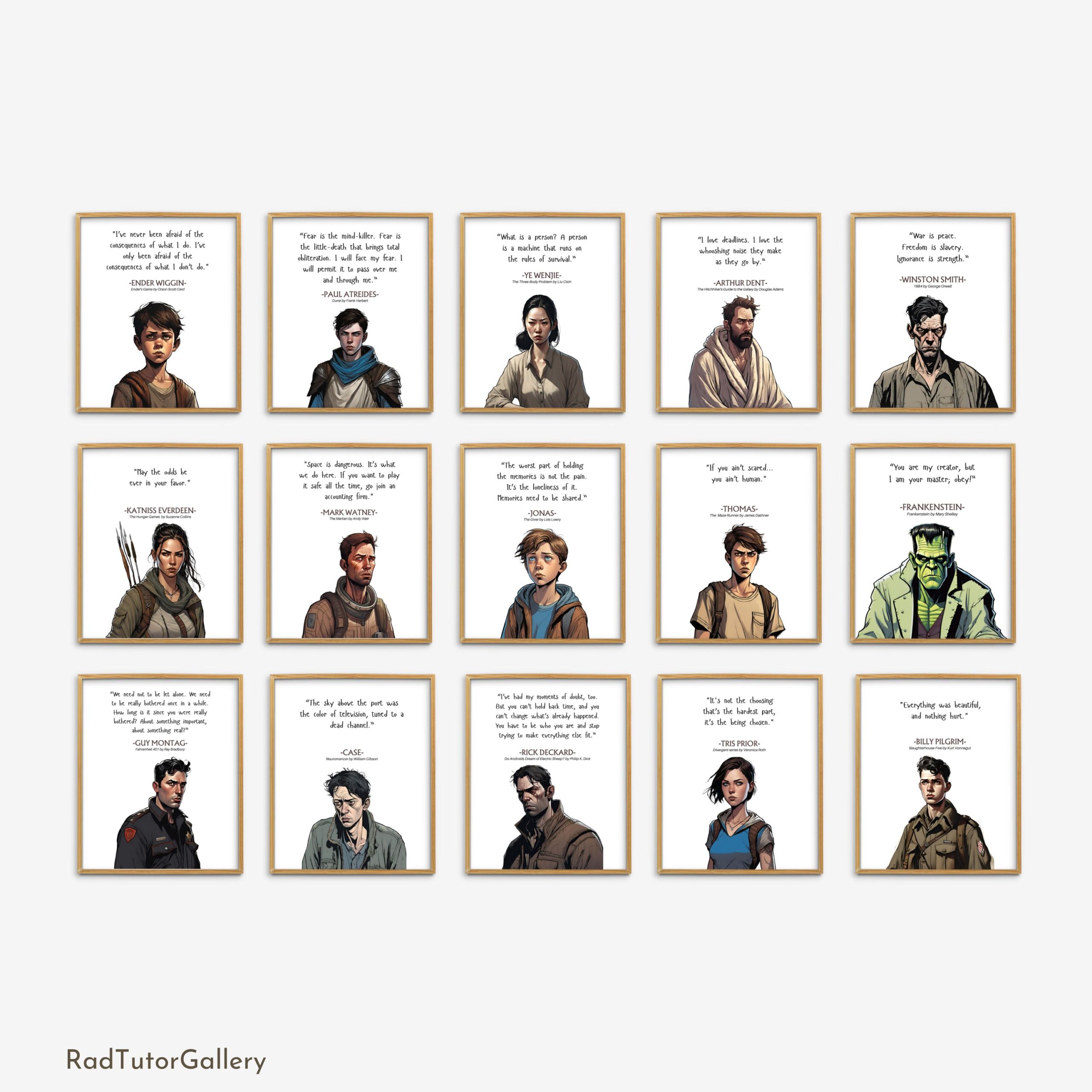 Popular Sci-Fi Characters Set