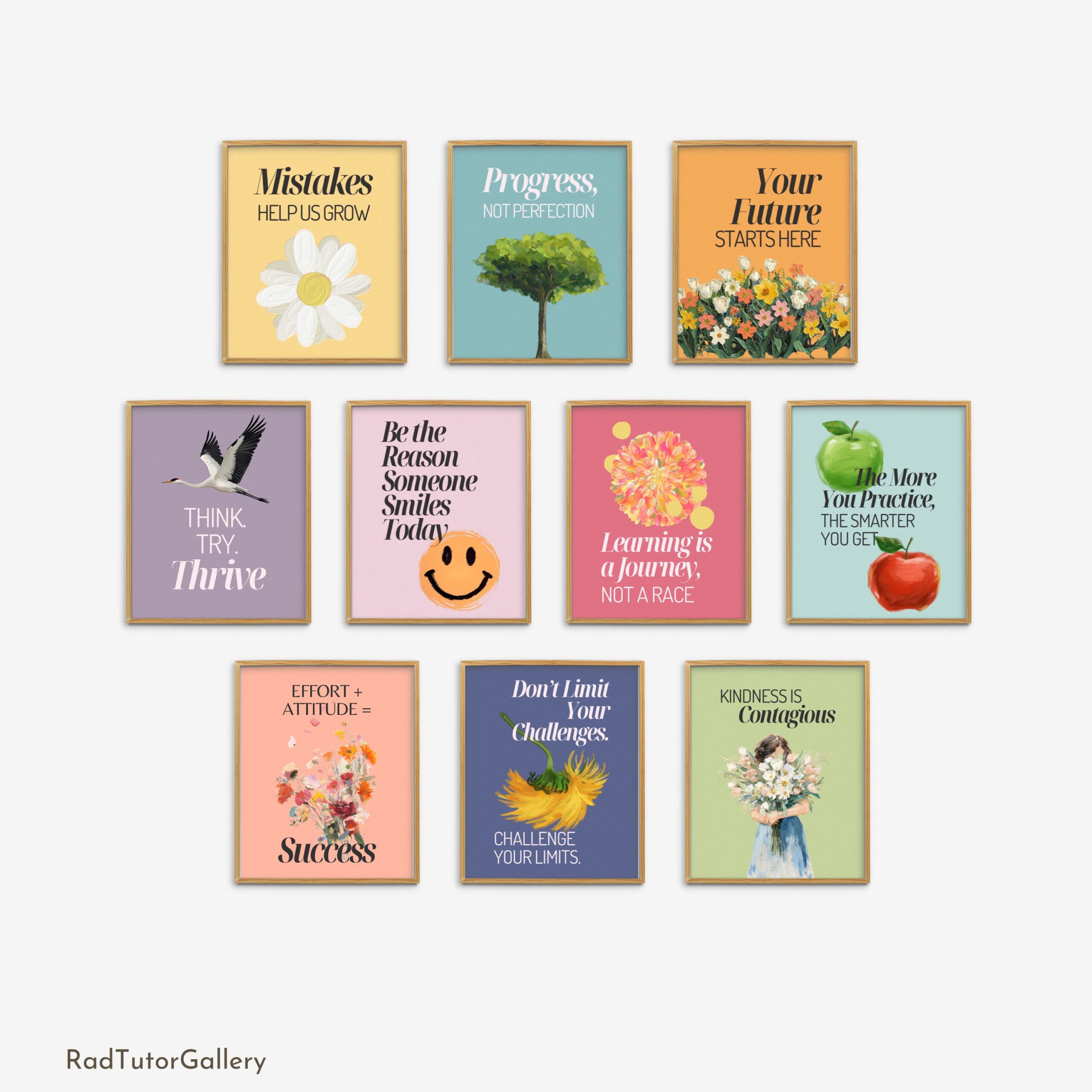 Growth Mindset Quotes Set