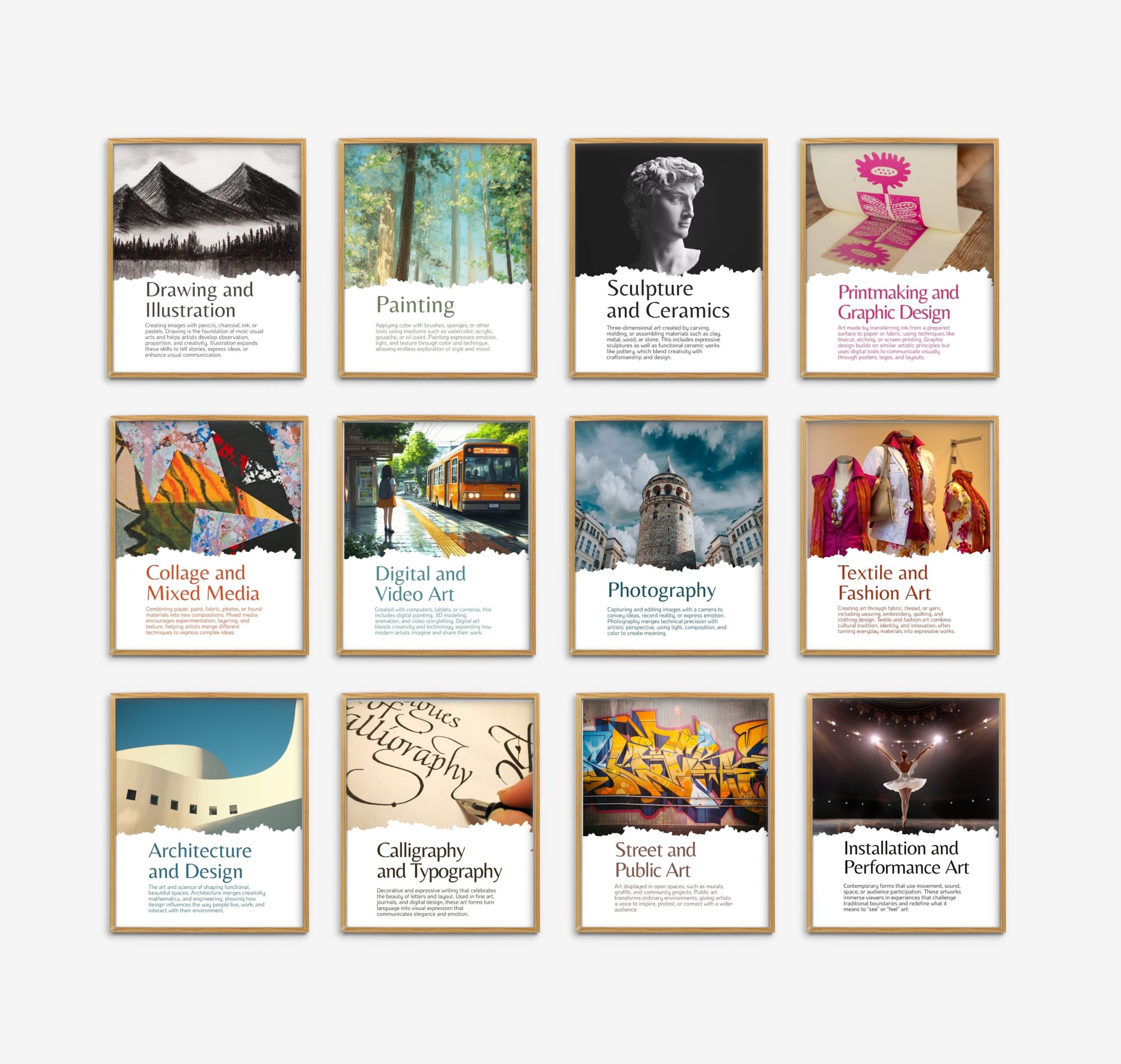 Types of Art Media Set