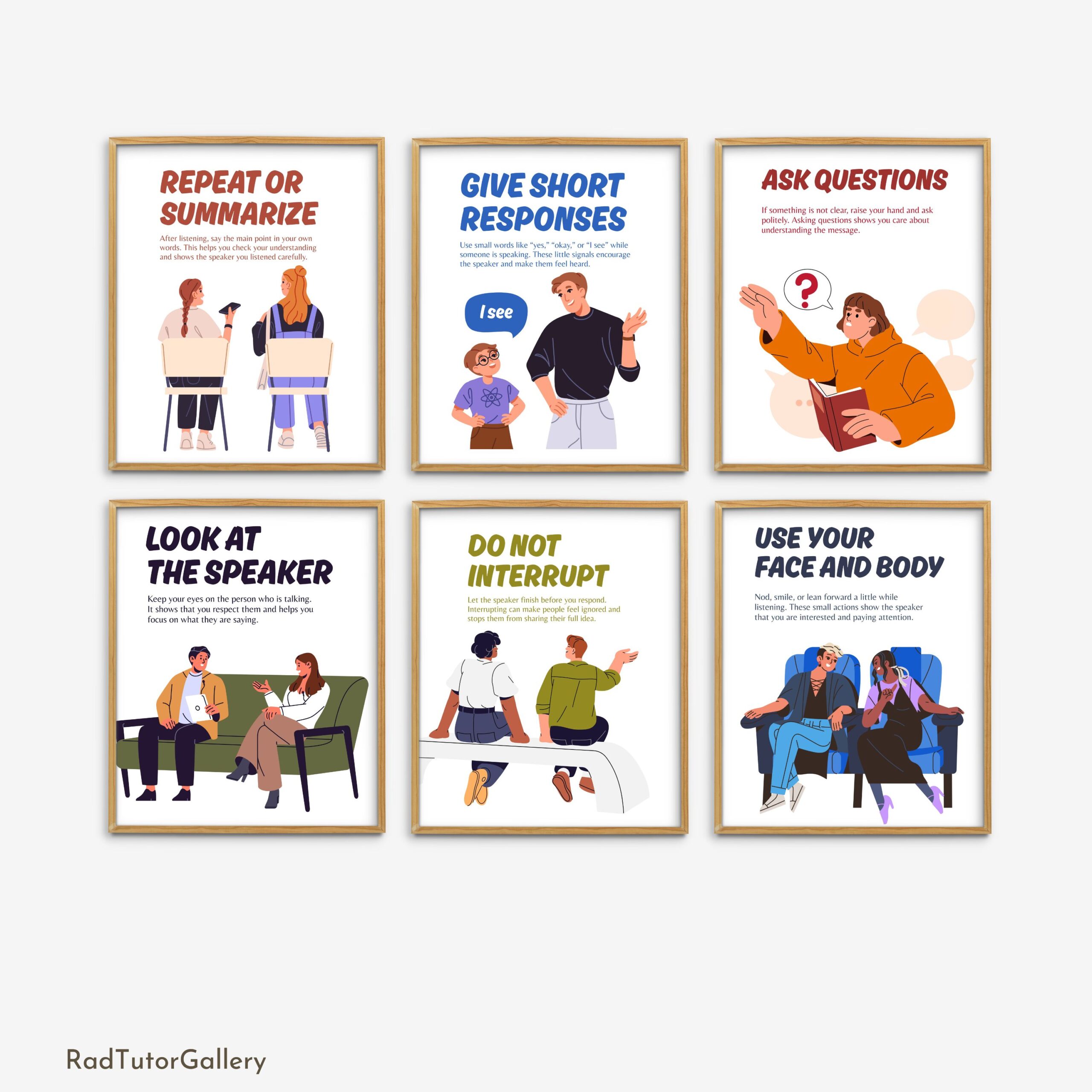 Active Listening Tips Set