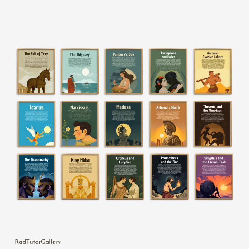 Popular Greek Myths and Legends Set