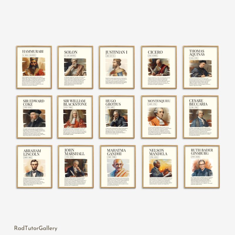 Famous Figures in Law Set